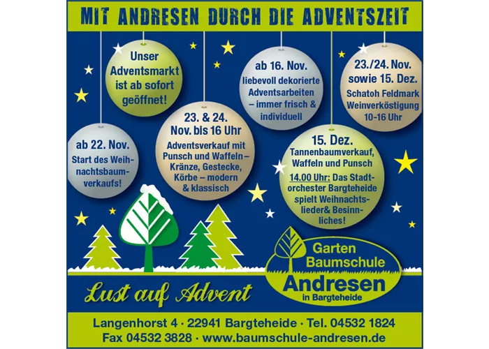 Advent bei Andresen