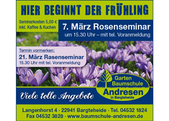 Seminare im Frühjahr