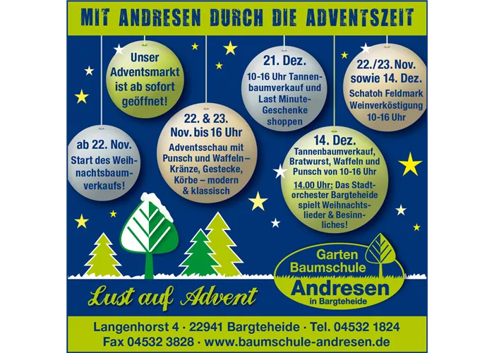 Adventszeit bei Andresen
